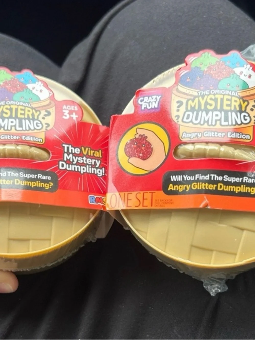 The Original Mystery Dumpling - Angry Glitter Edition (Tan) by lot of 2
